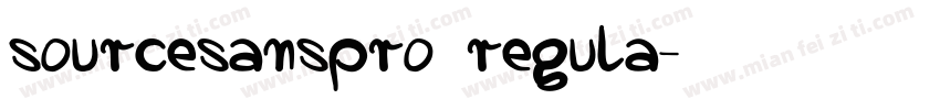sourcesanspro regula字体转换
